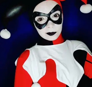 Harlequin Mask – Harley - Silicone - Reusable - Cosplay - Matte or Glitter