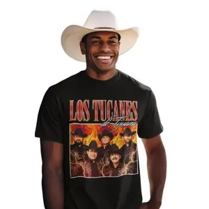 Los Tucanes de Tijuana Unisex Mexican Artist T-Shirt - Norteño Corridos Caguama Style Cotton Fit