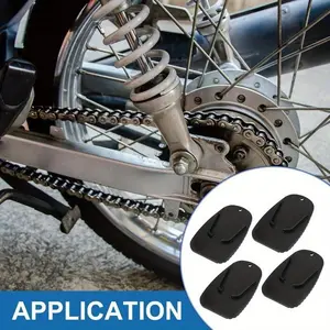 Heavy-duty metal parking support extension piece, anti-slip base, suitable for most motorcycles, ensuring stability and protection - motorcycle accessories, enhancing the stability of bicycles, sturdy structure, bicycle support protection device, com
