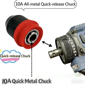 Quick-Release Metal Drill Chuck, Durable & Efficient Tool Accessory, Ideal for DIY Projects & Professional Use, Easy Installation Design