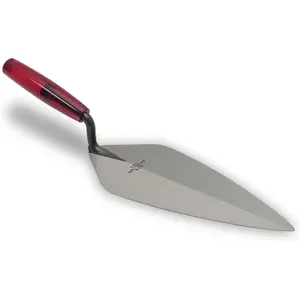 London Brick Trowels, Plastic Handle, 267mm Length, 121mm Width, London Pattern, Made in The USA, 33P10.5