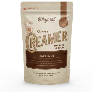 Prymal Hazelnut Sugar-Free Coffee Creamer - No Seed Oils, Non-GMO, Gluten-Free