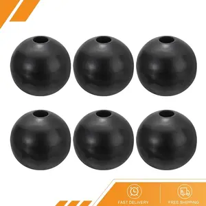 6pcs - Cable Ball Stopper Gym Machine Accessories for Cable Fitness Nylon Black
