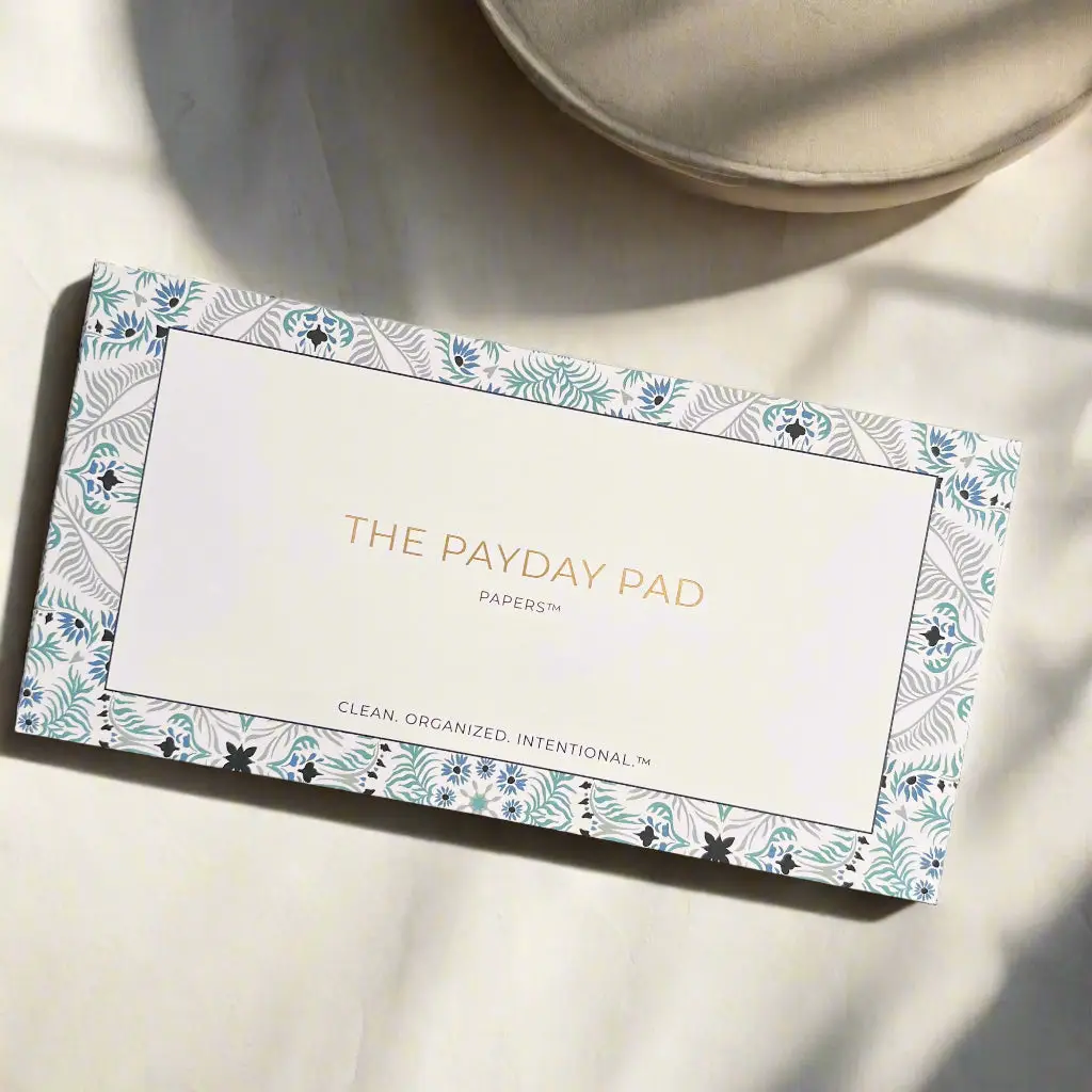 Payday Pad | On the go Budget Sheets Finance Checklist Organizer Savings Challenge Planner Tear Off Calendar