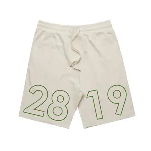 2819 Bold Logo Shorts - Cream/Forest