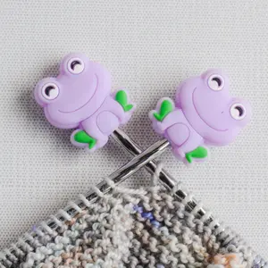 Frog Silicone Stitch Stoppers - Set of 2