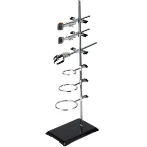 60CM Lab Stands with Support and Flask, Condenser Clamp - Scientific Supplies