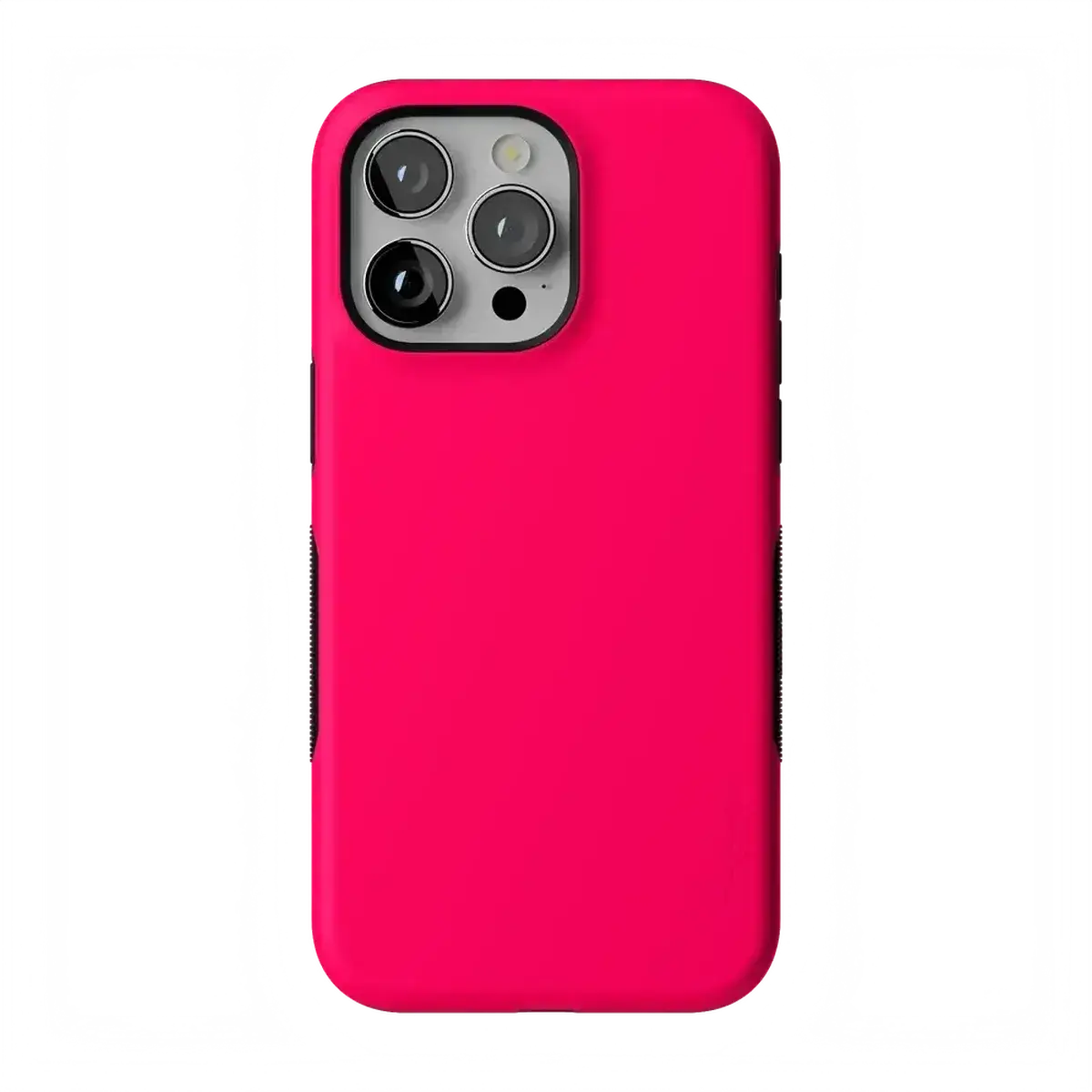 Casely iPhone 15 Pro Max Case | Think Pink | Solid Neon Pink | Bold Protective Design | Compatible with MagSafe