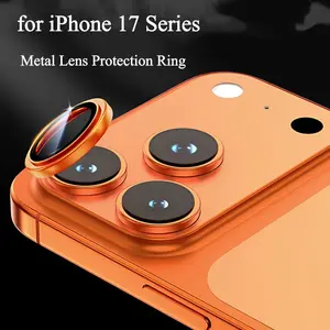 Metal Eagle Full Cover Protective Lens Protector for iPhone 17 Pro/pro Max, Tempered Glass Camera Protection, Durable Metal Frame Design, Accessories