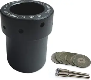 Tungsten Electrode Sharpener -ALUMINUM TIG Tungsten Head Tool,with Slot Tungsten Sharpener Multi-Angle Offset,Wheels 25mm,Connecting Rod Set