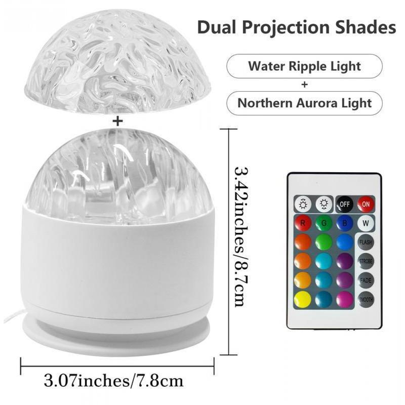 2in1 Aurora & Star Cloud Projector Lamp, Remote Control Galaxy Mood Light, USB Rechargeable Ambient Night Lamp for Bedroom, Home Decor & Relaxation nebula light projector ambient night light bedroom mood light led projector lamp