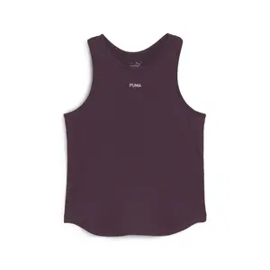 PUMA Womens Cloudspun Mix Tank Crew Neck Athletic Tank  Casual - Purple