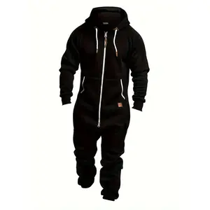 MF New 2024Fall/Winter Men's Hooded Fleece Onesie for Fashion and Casual Clothingdandy