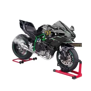 1:6 Scale Die-Cast Motorcycle Model with Ignition Start, Sound Light & Mist Spray – Realistic Alloy Replica, Collectible Gift for Motorcycle Enthusiasts & Boys