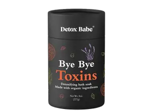Detox Babe Bye Bye Toxins Organic Bath Salt Soak + Cleansing Formula + Superfood-fueled Ingredients + Clean Formula + Matcha Green Tea and Dandelion Root + Fragrance Free + Sulfate Free + Paraben Free + Dye Free + Chemical Free + Non-toxic + Sustainable