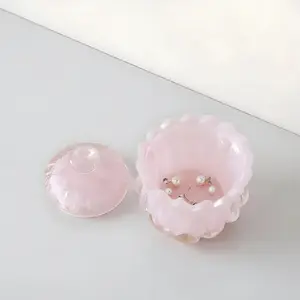 Small Glass Storage Jar, Cute Decorative Container for Jewelry & Snacks, Perfect Gift for Women, Ideal for Home Organization