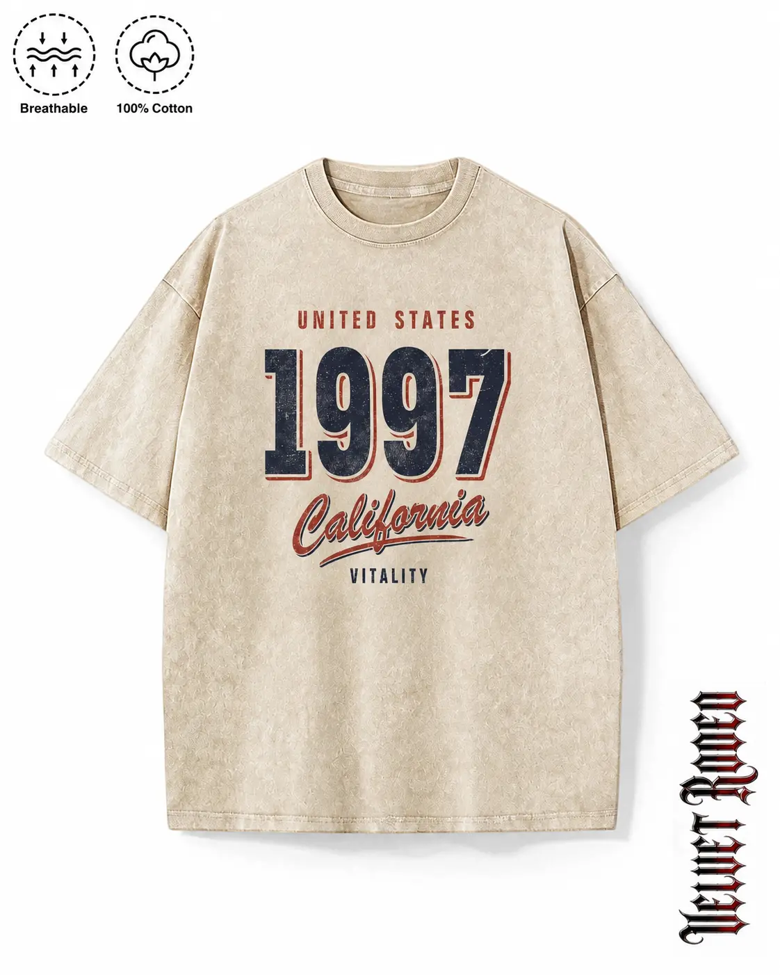 Summer Retro Americana Aesthetic graphic tees A comfortable summer gift oversized tshirt women Washed Khaki y2k clothing Shirt