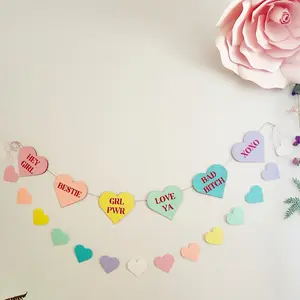 Galentine’s Day Conversation Heart Banner
