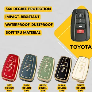 TOYOTA 4-Button Key Fob Cover for Camry, RAV4, Corolla