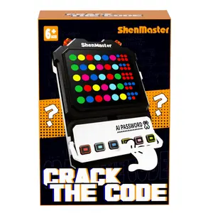 Crack The Code-Electronic Mastermind Game,Brain Teaser Code Breaker with Fun Clamp