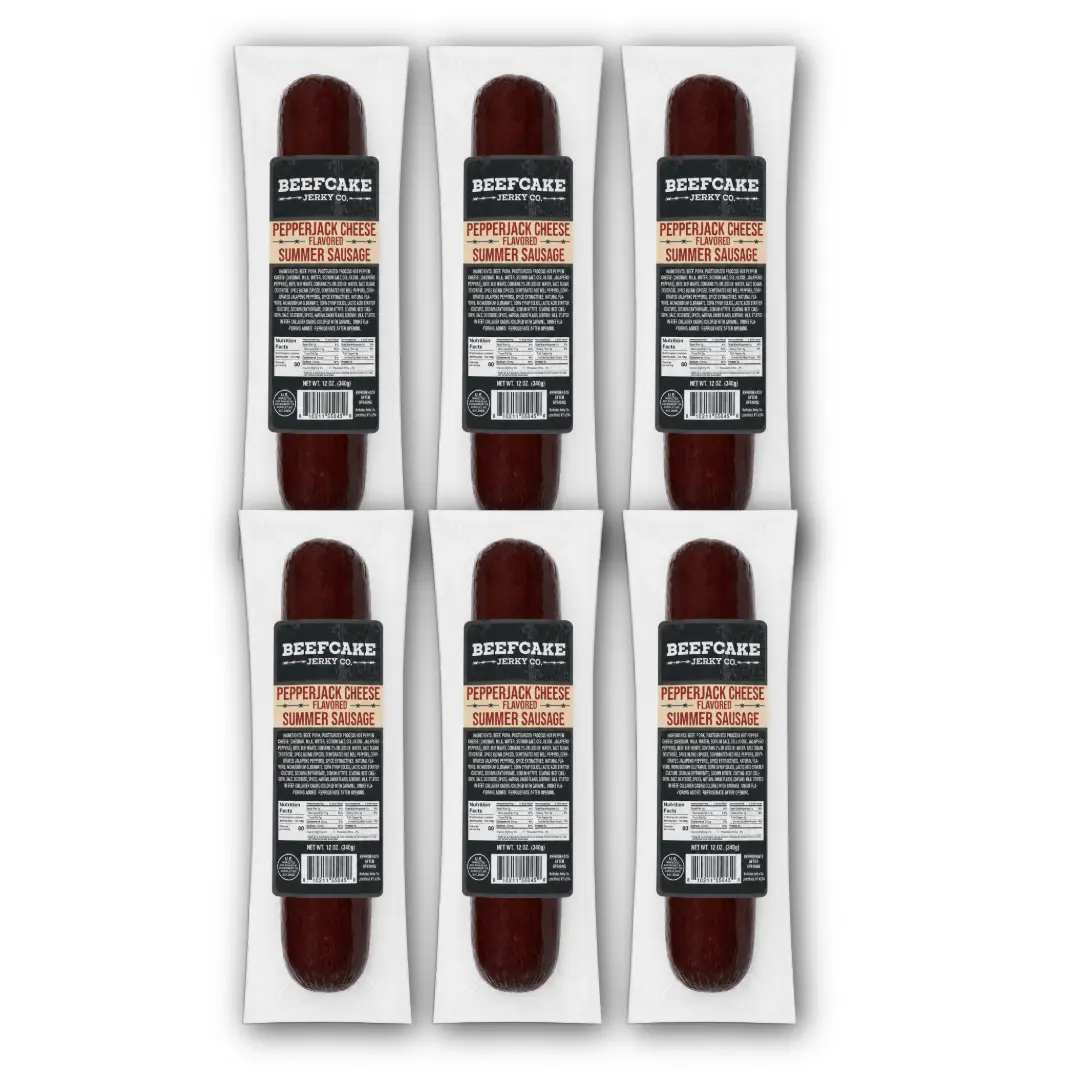 Big LOG Bundle - Summer Sausage Jerky Bundle Pepper Jack Cheese