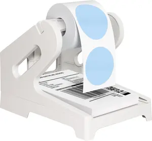 Thermal Shipping Label Holder for Rolls & Fan-Fold, Fragile Stickers for Shipping, Label Stand Desktop Printer Holder- Office Accessory- Sticker Dispenser for Holographic Vinyl