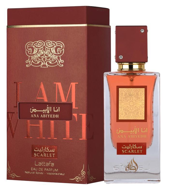 Ana Abiyedh Scarlet Eau de Parfum 60ml by Lattafa | Bold, Sweet & Captivating Unisex Scent