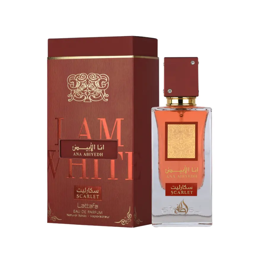 Lattafa Ana Abiyedh Scarlet Regular Edition 40ml Eau de Parfum (EDP) - Unisex Fragrance Cologne, Single Item