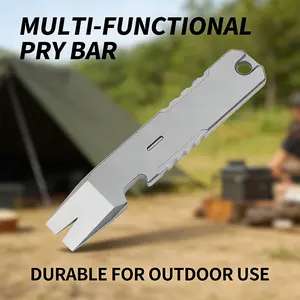 Titanium Alloy Pry Bar, Portable Pocket Tool, Outdoor Edc Tool, Durable Titanium Handle, Compact Design, Ideal for Camping & Hiking