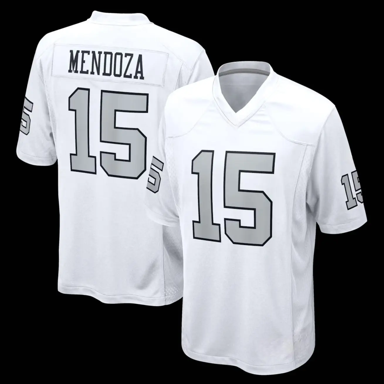 Unisex Football inspired by Mendoza Las Vegas Fashion Alternate Game Player Jersey - White