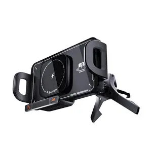 Foldable Screen Car Wireless Charging Phone Holder, Electric Retractable and Rotatable Smartphone Stand for Car, Versatile Mobile Device Mount, Cell Phone Car Mount