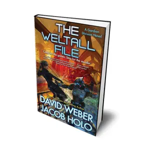 THE WELTALL FILE (Gordian Division #4) SIGNED HARDBACK - Gamer Sci-Fi Mystery Thriller