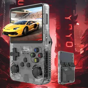 R36s Retro Handheld Game Console, 64GB Storage, 20000 Classic Games, Portable Vintage Gaming Machine, 3.5 Inch HD IPS Screen, HDMI TV Output, Rechargeable Portable Console