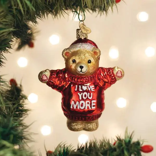 I Love You More Bear Ornament, Home Decor Accent for Christmas