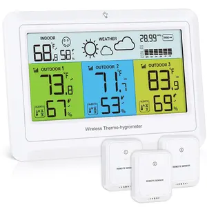 Weather Station  Indoor Outdoor with 3 Sensors,  Weather Stations Digital  Humidity for  with Alert, Barometer , Backlight, Forecast Station