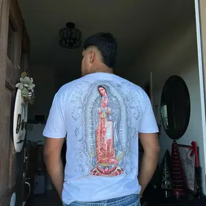 White Virgen Mary T-shirt