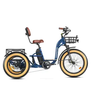 ADDMOTOR Grandtan X M-340X Electric Trike for Adults, 3 Wheel Electric Bicycle, 85Miles, 48V 20Ah UL Battery, 750W Rear Motor Step Through Electric Tricycle with Full Suspension