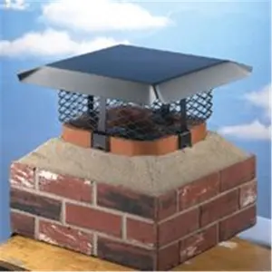 212 MAIN Hy-C SCADJ-L Multi-Size Adjustable Galvanized Steel Chimney Cap - Rectangle/Oval, Tile-Compatible, Weatherproof Rain Shield for Fireplace Protection