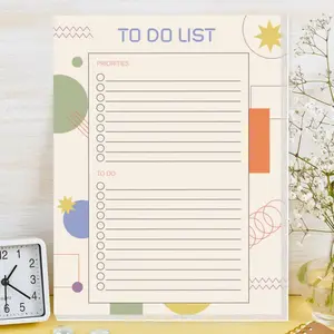 Magnetic Refrigerator Magnet To-Do List Book, 52 Detachable Daily Planner Sheets, Priority Task Tracker, Home Shopping List, Kitchen Organizer