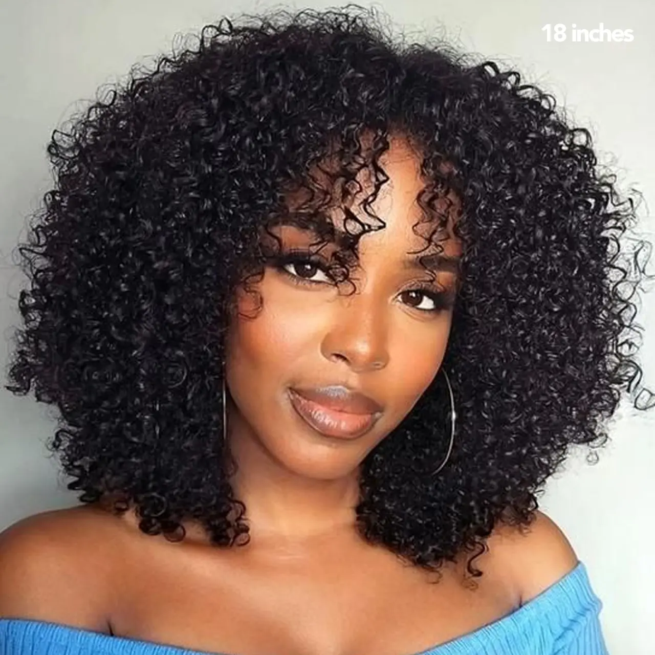Charmanty Hair 250%  Half Wig Afro Kinky Curly Invisible Hairline PUT ON&GO HALF WIG Glueless Human Hair Wigs No Lace Seamless Flip Over Wig Updo Down Style Hairpiece No-fuss Hairstyles #SummerWins#DealsForYouDays#TikTokDealsForYouDays