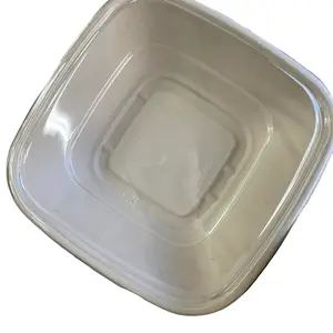 Large Disposable Salad Bowls - Heavy Duty Paper Bowls Made from Sugarcane and Bamboo Fiber - Microwave Safe - 50 Packs of 48 Oz