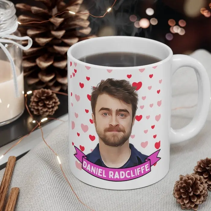 Daniel Radcliffe Cute  Gift, 11oz and 15oz Coffee/Tea , Daniel Radcliffe Ceramic Mug, Cool Daniel Radcliffe  #158
