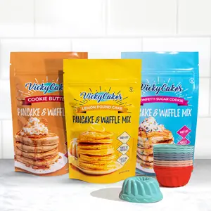 Bundt Cake Bundle - Lemon Pound Cake, Cookie Butter, & Confetti Sugar Cookie Pancake Mixes with Mini Silicone Bundt Baking Molds