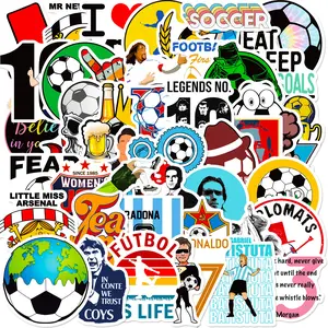 50-sheet Soccer-themed Stickers for Life and Inspiration, Suitable for Scrapbooks, Diaries, Laptops, Water Bottles, Cars, and Other Faith-based Designs—a Gift with Positive Messages, Car Decorative Sticker