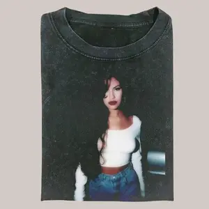 Selena Quintanilla 90s style T-shirt, band T-shirt, hip-hop 90s vintage shirt, country music T-shirt, retro pattern T-shirt, women's washed T-shirt, unisex