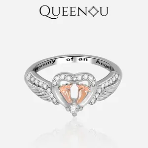【937】'Mommy of an Angel'  Cubic Zirconia Rings for women Luxury and Timeless Design  Holiday Gifts springtok springtok