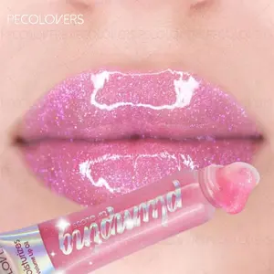 1pc Hydrating Hose Lip Oil, Glitter Lip Balm, Glossy Lip Balm, Easy Squeeze Extrusion Application, Nourishing Texture, Long-Lasting Moisturizing Lip Care, Waterproof Sweat-Resistant, Flawless Lip Makeup For Daily Wear, For Makeup Newbies & Enthusiasts