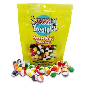 SWEETY TREATYCo Freeze Dried Cosmic Crunchies - Classic Flavors & Unique Crunch - Perfect Snack Freeze Dry Candy Gummy - Irresistible Taste - Fun Twist Crunchy Gummy Candy for All Ages - 4.2 Oz Resealable Bag