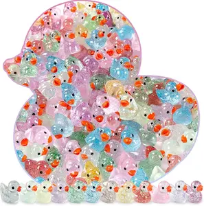30PCS Mini Duck Figurines – Cute Colorful Decorations for DIY Crafts, Desk Decor & Aesthetic Setup
