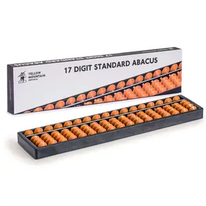 Digit Standard Abacus 10.5" - Professional 17 Column Soroban Calculator (Functional and Educational Learning Tool)